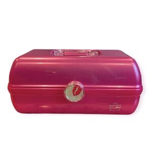 Vintage Caboodles On-The-Go-Girl Cosmetic Case- Pink